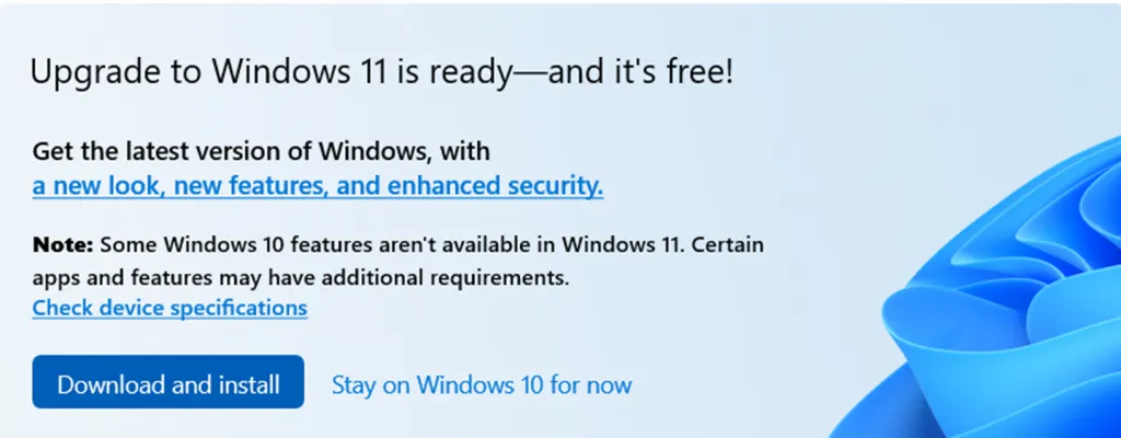 Upgrade to Windows 11 is ready - and it's free!